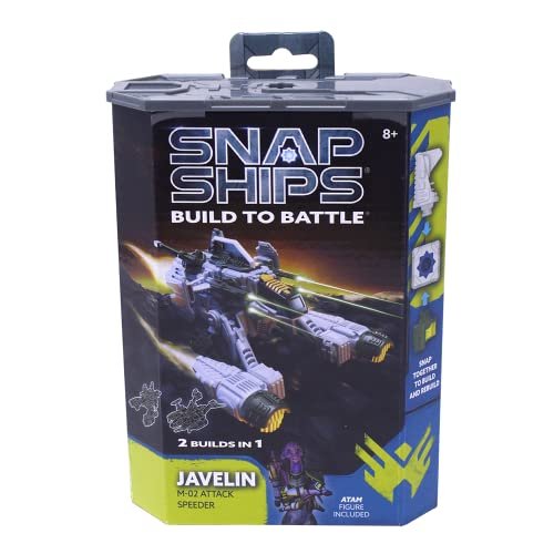 Snap Ships - Forge Javelin M-02 Attack Speeder - Build to Battle - With Moving Pieces and Real Shooting Action, Ages 8+