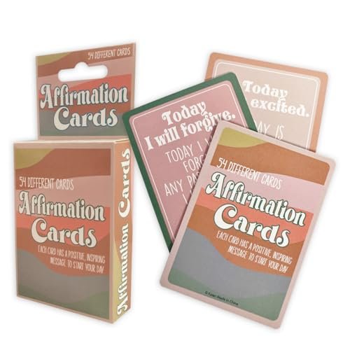 Kalan Affirmations Cards for Mind, Body, and Spirit: 54 Inspirational Quote and Mantra Cards in English for Self-Reflection, Empowerment and Stress Relief