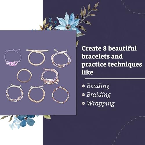 Craft Crush Bracelet Making Kit - Friendship Bracelet Kit, Jewelry Making Supplies, Friendship Bracelets, Bracelets for Teen Girls, Makes 8 Friendship Bracelets, Ages 13+