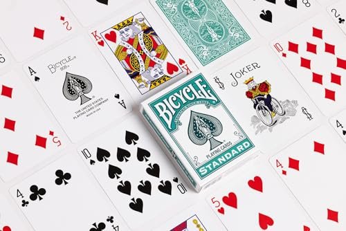 Bicycle Color Series #4 Turquoise Playing Cards, Poker Size Standard Index