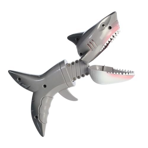 Aurora® Toys Engaging Shark Grabber Toy - Endless Fun - Screen-Free Entertainment - Grey 8 Inches