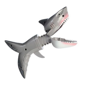 Aurora® Toys Engaging Shark Grabber Toy - Endless Fun - Screen-Free Entertainment - Grey 8 Inches