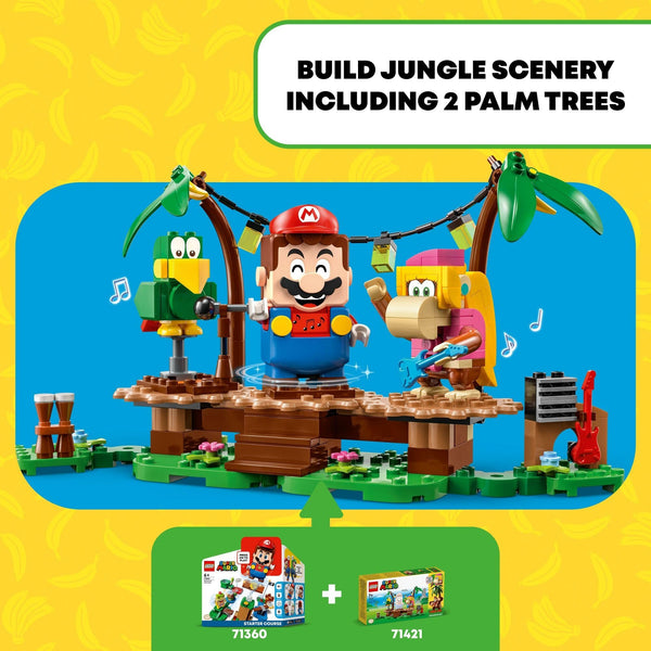 LEGO Super Mario Dixie Kong's Jungle Jam Expansion Set 71421 - Interactive Musical Building Toy