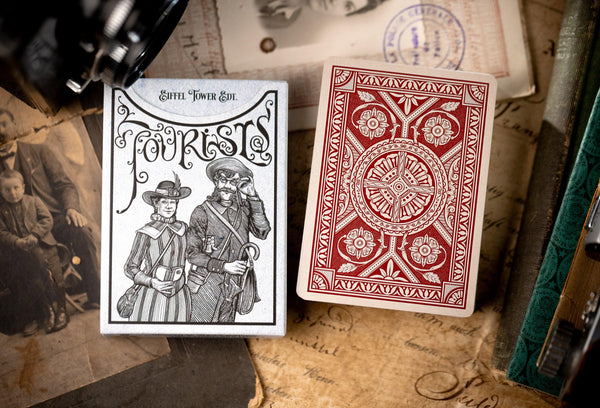 Kings Wild Project Tourists Playing Cards - Eiffel Tower Standard Edition, Poker Size, Custom Index, Paris France Collectible Deck