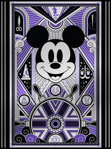 Ceaco - Disney's 100th Anniversary - Deco-Luxe Mickey - 500 Piece Jigsaw Puzzle