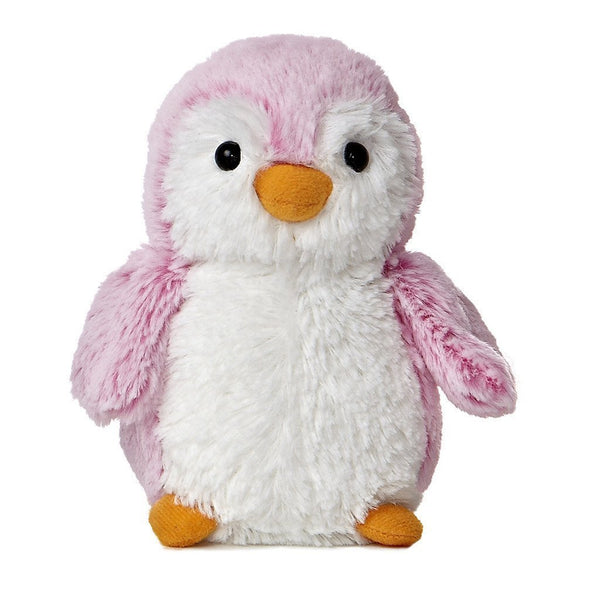 Aurora PomPom Mini Penguin Plush Bundle - Set of 2 (6-Inch Blue & Pink) Soft & Fluffy Penguin Stuffed Animals | Pom Pom Penguin Collection | Ideal Gift for Kids, Toddlers & Penguins Lovers