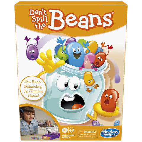 Hasbro Gaming Don't Spill The Beans - The Bean-Balancing, Jar-Tipping Game, 2 Players Ages 3+