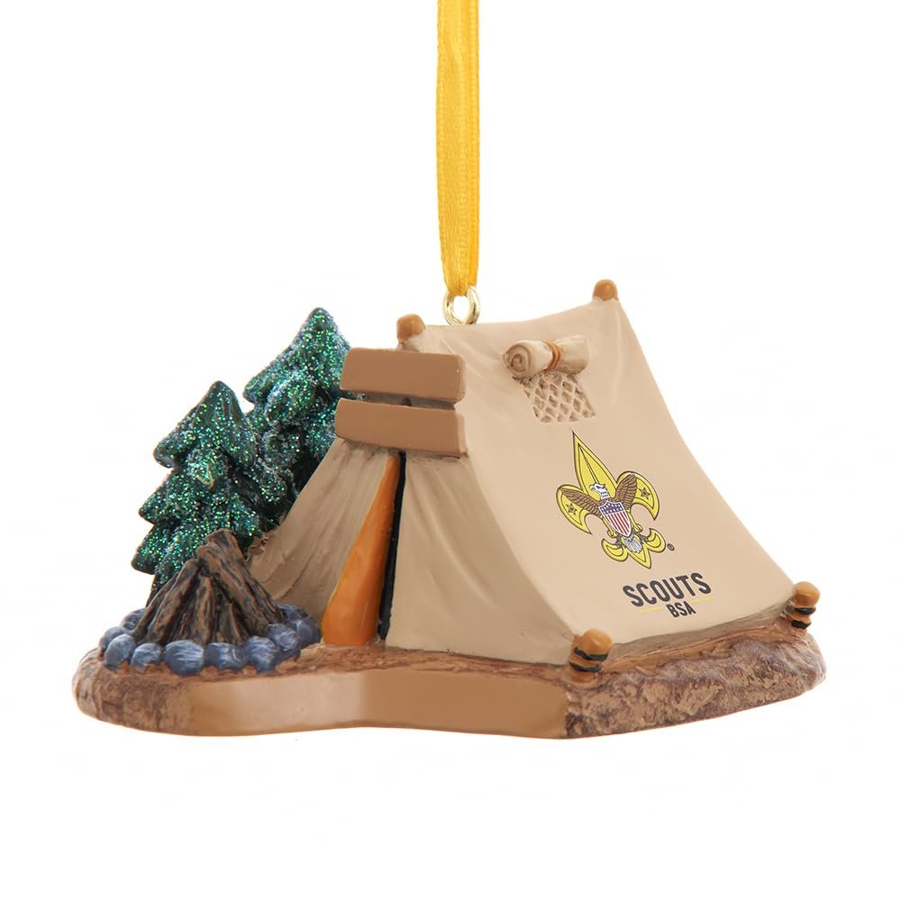 Kurt S. Adler Boy Scouts Of America Tent Ornament For Personalization