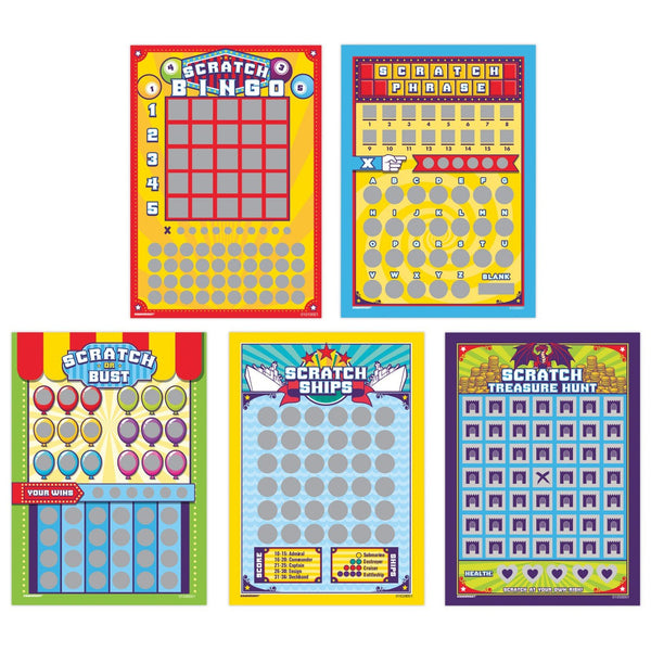 Gamewright - Scratch 'N Play- Scratch-Off Versions of Your Favorite Games! - 1+ Player Ages 8+