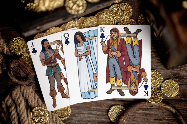 Kings Wild Project The Count of Monte Cristo Luxury Playing Cards – Standard Edition, Poker Size, Custom Index, Collectible Novel-Inspired Deck