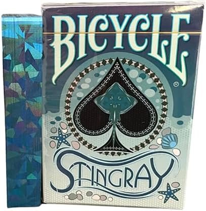 Gilded Bicycle Stingray (Teal) Playing Cards