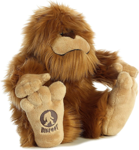 Aurora® Mysterious Fantasy Big Foot Stuffed Animal - Mythical Charm - Imaginative Adventures - Brown 12.5 Inches