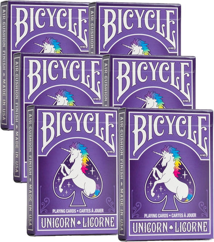 Bicycle Unicorn Playing Cards (Pack of 6)