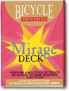 Bicycle Mirage Deck (Blue) - Trick Instructions by World Champion Magician - DARYL