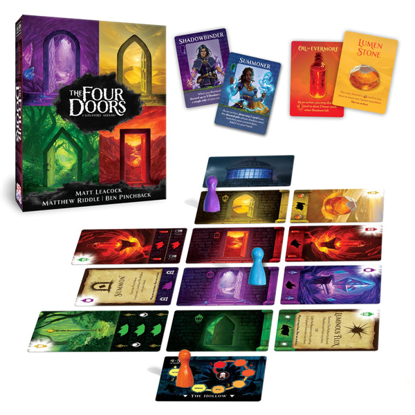 Happy Camper - The Four Doors - Race Against the Darkness! - Thrilling Cooperative Game by Matt Leacock, 1-5 Players Ages 10+