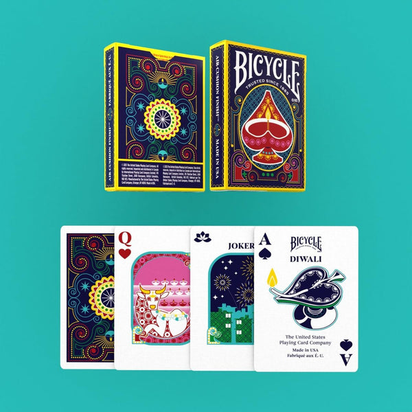 Bicycle Diwali Playing Cards, Festival of Lights Collectible Deck, Poker Size Standard Index