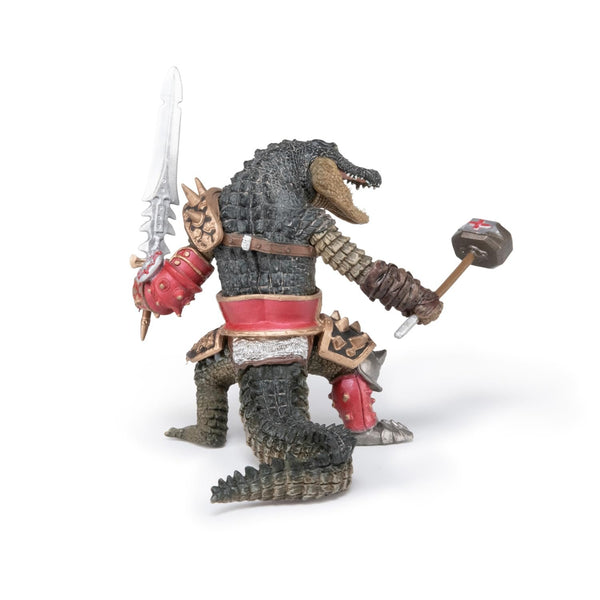 Papo Crocodile Mutant - Hand-Painted Dark Fantasy Creature for Kids Age 3+ - 11.2 x 7.8 x 9.5 cm - Durable Monster Figure - Medieval Fantasy Collection - 38955