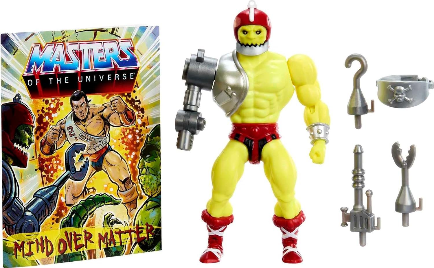Masters of the Universe Origins Toy, Trap Jaw Action Figure, Posable with Mini Comic Book, MOTU Collectible