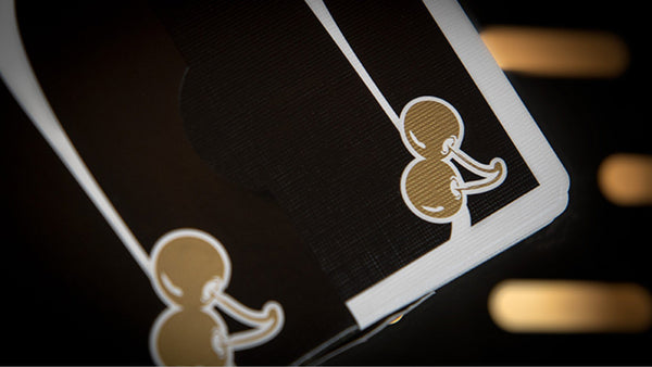 Cherry Casino (Monte Carlo Black and Gold) Playing Cards - Vintage Las Vegas Casino Style Deck by Pure Imagination Projects, Black Stock with Gold Foil & Cherry Logo, Poker Size Standard Index