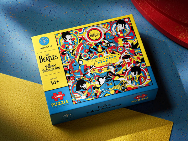 theory11 The Beatles Yellow Submarine Jigsaw Puzzle - Take a journey to Pepperland - Officially Licensed 1,000 Piece Intermediate Puzzle for Ages 14+