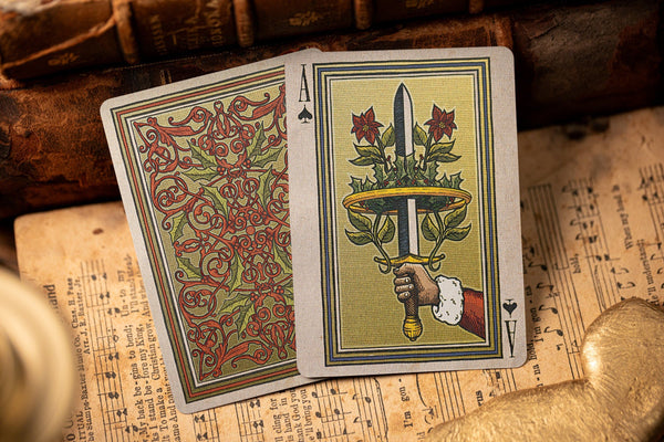 Kings Wild Project 12 Days Of Christmas Luxury Playing Cards - Standard Edition, Festive Holiday Themed Collectible Christmas Deck, Poker Size Custom Index