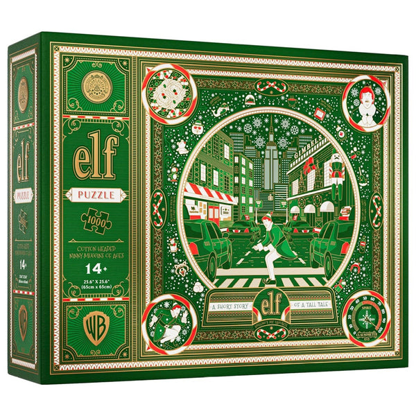 theory11 Elf Jigsaw Puzzle - A Short Story of a Tall Tale - Officially Licensed 1,000 Piece Intermediate Puzzle for Ages 14+