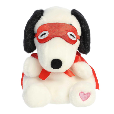 Aurora® Timeless Peanuts® Palm Pals™ Snoopy Kissing Bandit Stuffed Animal - Classic Characters - Lasting Memories - White 5 Inches