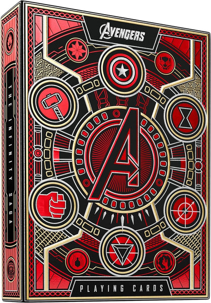 theory11 Avengers Red Edition Premium Playing Cards - Marvel Studios' The Infinity Saga Deck