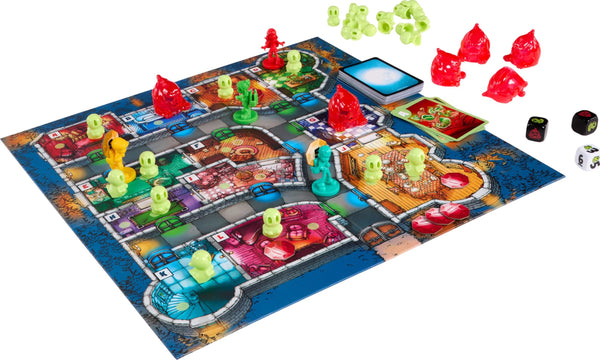 Mattel Games Ghost Fightin’ Treasure Hunters Anniversary Edition Board Game, Cooperative Family Game with 2 Ways to Play Including a One vs. All Mode, 2-5 Players Ages 8+