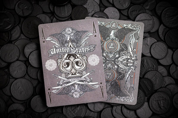 Kings Wild Project Black Reserve Note Luxury Playing Cards – Standard Edition, Poker Size, Custom Index, Collectible Deck