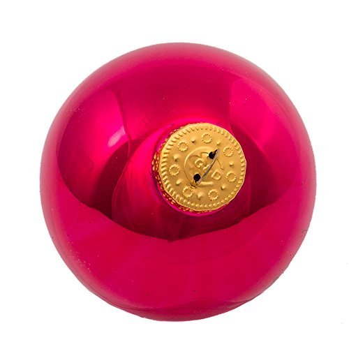 Kurt Adler 65mm Shiny Multicolored Glass Ball Ornaments, 6-Piece Box Set,Christmas