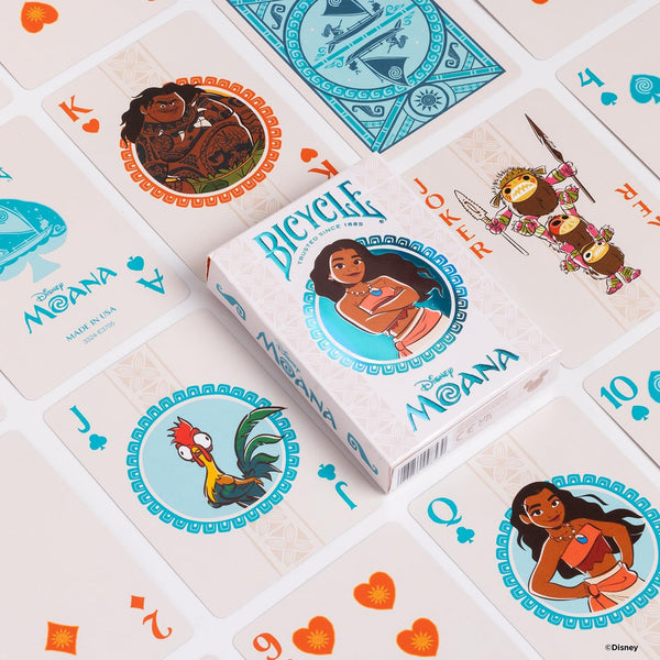 Bicycle Disney Moana Inspired Playing Cards, Poker Size Standard Index