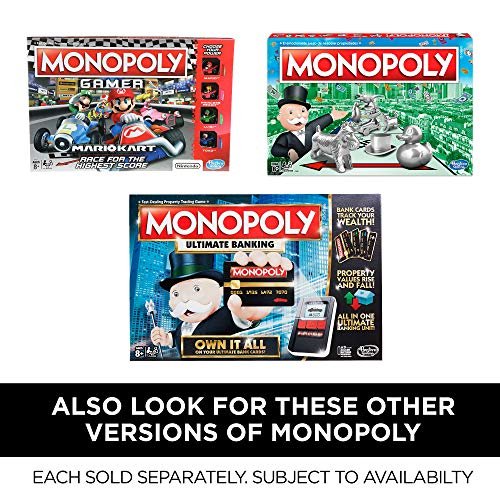 Hasbro Gaming Monopoly Cheaters Edition Board Game for Kids and Family, 2-6 Players Ages 8+