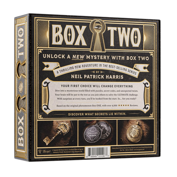 theory11 Box TWO by Neil Patrick Harris - A Thrilling New Adventure in the Best-Selling Series - Filled with Puzzles, Riddles, Secrets and Surprises - 1 Player Ages 14+