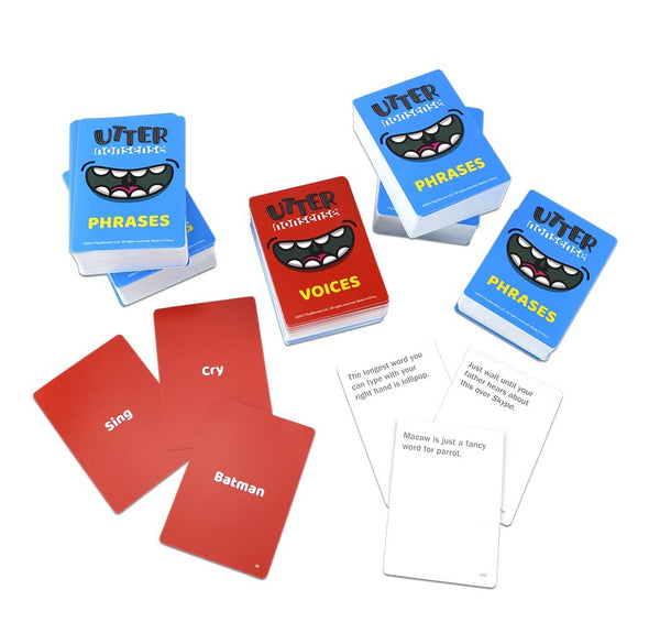 PlayMonster Utter Nonsense - The Crazy Game of Voices and Accents - Ridiculous Family Fun - 4+ Players Ages 8+