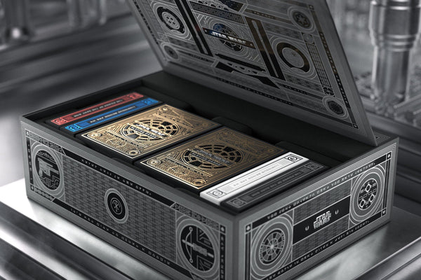 theory11 Star Wars The Force Box Set - Self-Opening Magic Card Collection with 6 Premium Decks