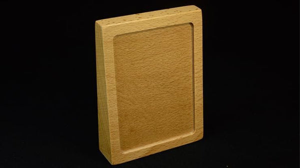 Carat WSC Wooden Single Card Display Stand, Solid Beech Wood Holder with Clear Acrylic Cover for Collectible Poker Cards, Desktop Showcase