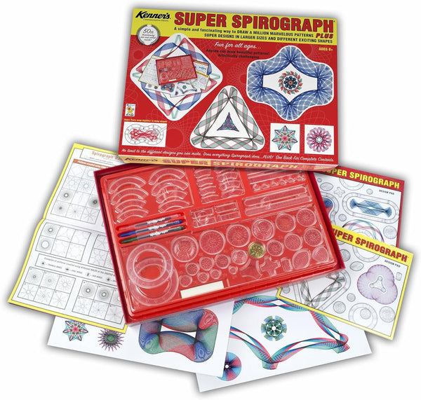 Spirograph Super Spirograph Jumbo Set, Kenner's Commemorative Edition, 75 Piece Set