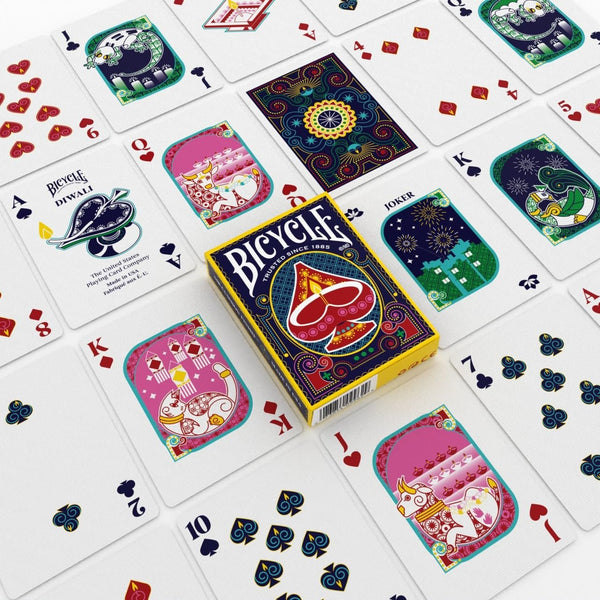Bicycle Diwali Playing Cards, Festival of Lights Collectible Deck, Poker Size Standard Index