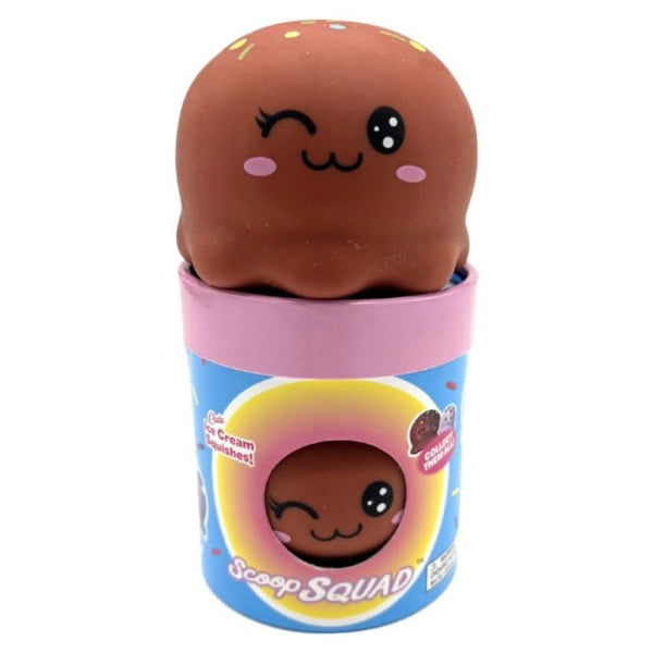 Kalan Scoop Squad Choco Charlie - Cute Squishy Ice Cream Scoop Toy, Stress Relief Fidget Squeeze Toy for Kids & Adults