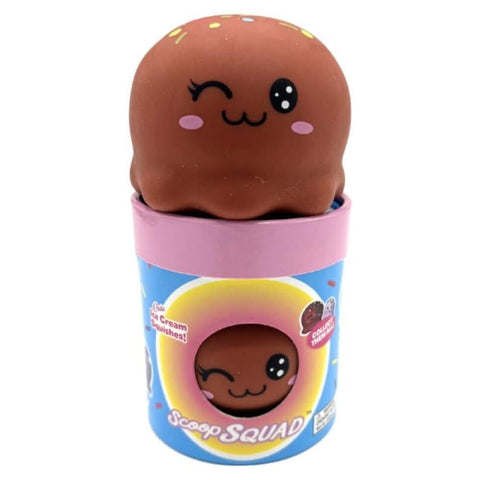 Kalan Scoop Squad Choco Charlie - Cute Squishy Ice Cream Scoop Toy, Stress Relief Fidget Squeeze Toy for Kids & Adults