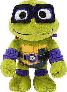 Mattel Teenage Mutant Ninja Turtles: Mutant Mayhem Donatello Plush Toy, 8 Inch Purple Masked Soft Doll of TMNT Movie Character Tech Genius Planner Donnie