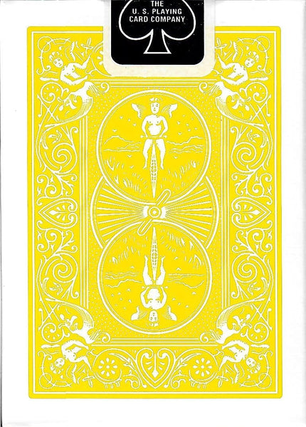 Bicycle Rider Back Yellow Playing Cards, Poker Size Standard Index, Classic Deck of Cards for Poker, Blackjack, Family Game Night, Card Games & Magic Tricks