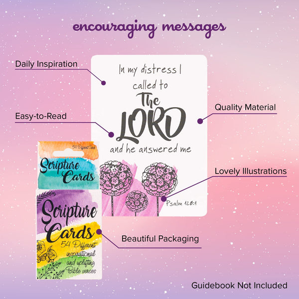 Kalan English Bible Verse Cards for Studying and Praying - Mini Scripture Cards with Bible Verses for Everyone, Bible Study Supplies and Prayer Reminders.