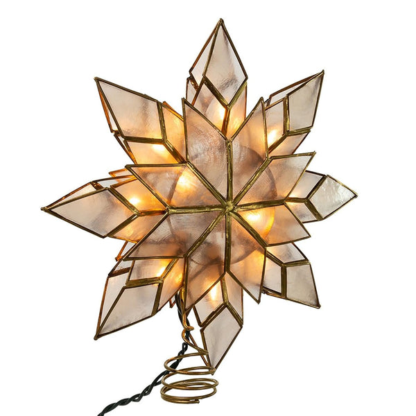 Kurt Adler UL 10L Capiz Clear Star Treetop