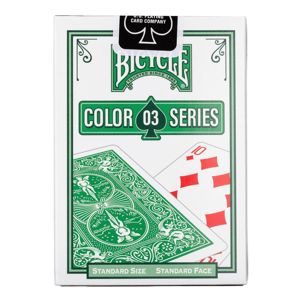 Bicycle Color Series #3 Fairway Green Playing Cards, Poker Size Standard Index