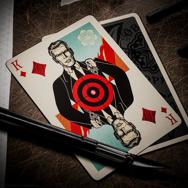 theory11 OBEY Red Edition Premium Playing Cards, Poker Size Standard Index