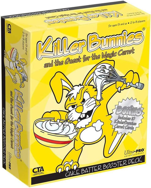Playroom Entertainment Killer Bunnies and The Quest for The Magic Carrot - Cake Batter Booster Expansion, a Fluffy and Delicious Addition to The Base Game!