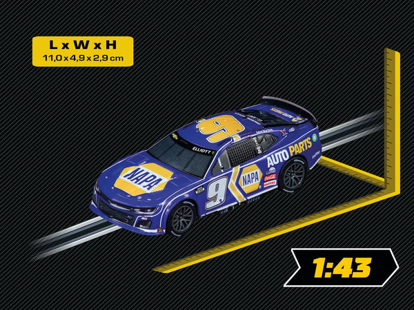 Carrera GO NASCAR Hendrick Motosports Camaro Next Gen ZL1 Slot Car, No.9 Chase Elliott