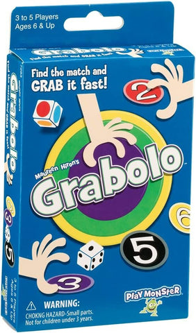 PlayMonster Grabolo Card Game - Fast-Grabbing Family Fun, 3-5 Players Ages 6+